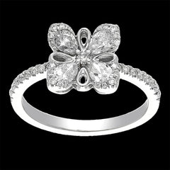 1.25 Carat Diamond Ring in 14K White & Yellow Gold for Sale