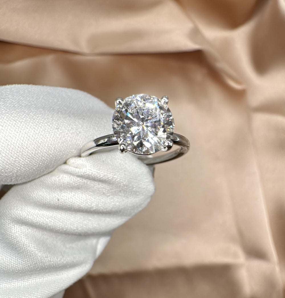 Buy 2 CT Round Cut Lab-Grown Diamond Solitaire Ring Online