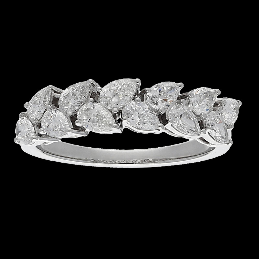 Buy 2 Carat Pear-Cut Diamond Ring in 14k White & Yellow Gold