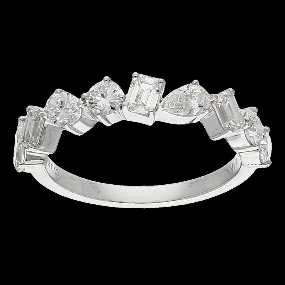 Buy 2.08 Carat Mixed Diamond Band in 14K White and Yellow Gold