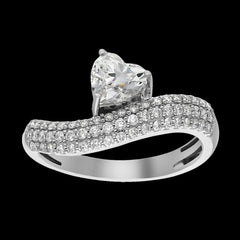 Buy 2.28 Carat Diamond Ring in 14K White and Yellow Gold