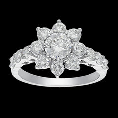 Buy 2.40 Carat Diamond Ring in 14K White & Yellow Gold Online