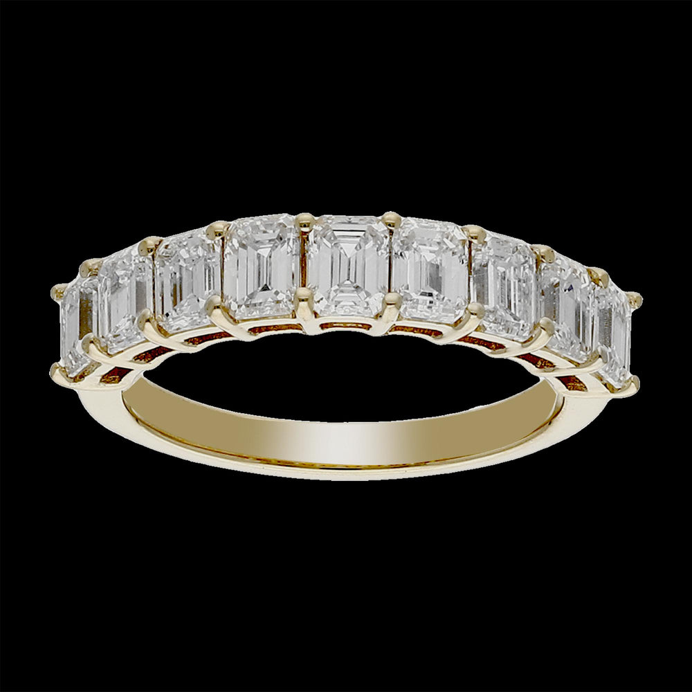 2.54 Carat Emerald Diamond Band for Sale Online