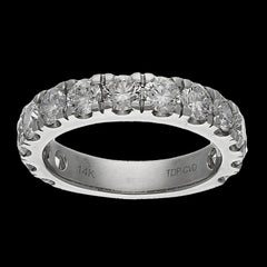2.82 Carat Round Cut Diamond Eternity Band for Sale Online