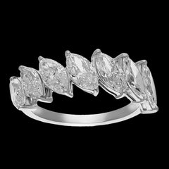 Buy 3 Carat Marquise Cut Diamond Band | Diamond Ring Store