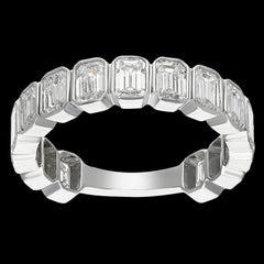 3 Carat Emerald Cut Diamond Band for Sale Online