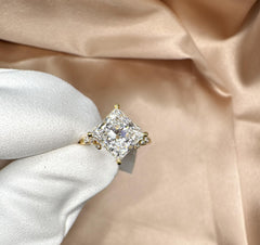 Buy Princess Cut Kite Setting Lab-Grown Diamond Ring Online