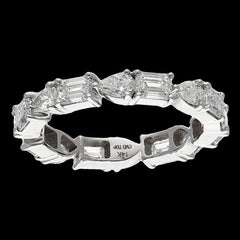 3.10 CT FG VS+ Diamond Rings in 14K White Gold
