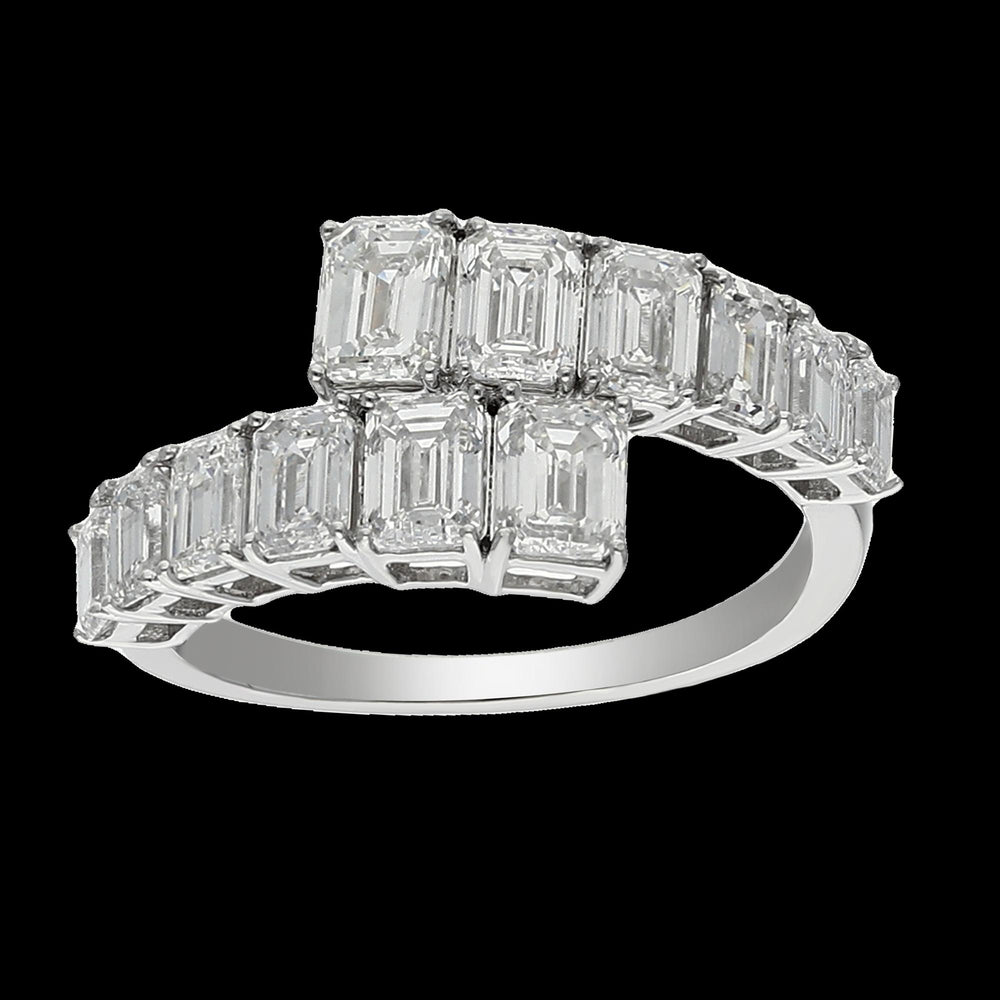 Buy 4 Carat Emerald Diamond Band in 14K White or Yellow Gold