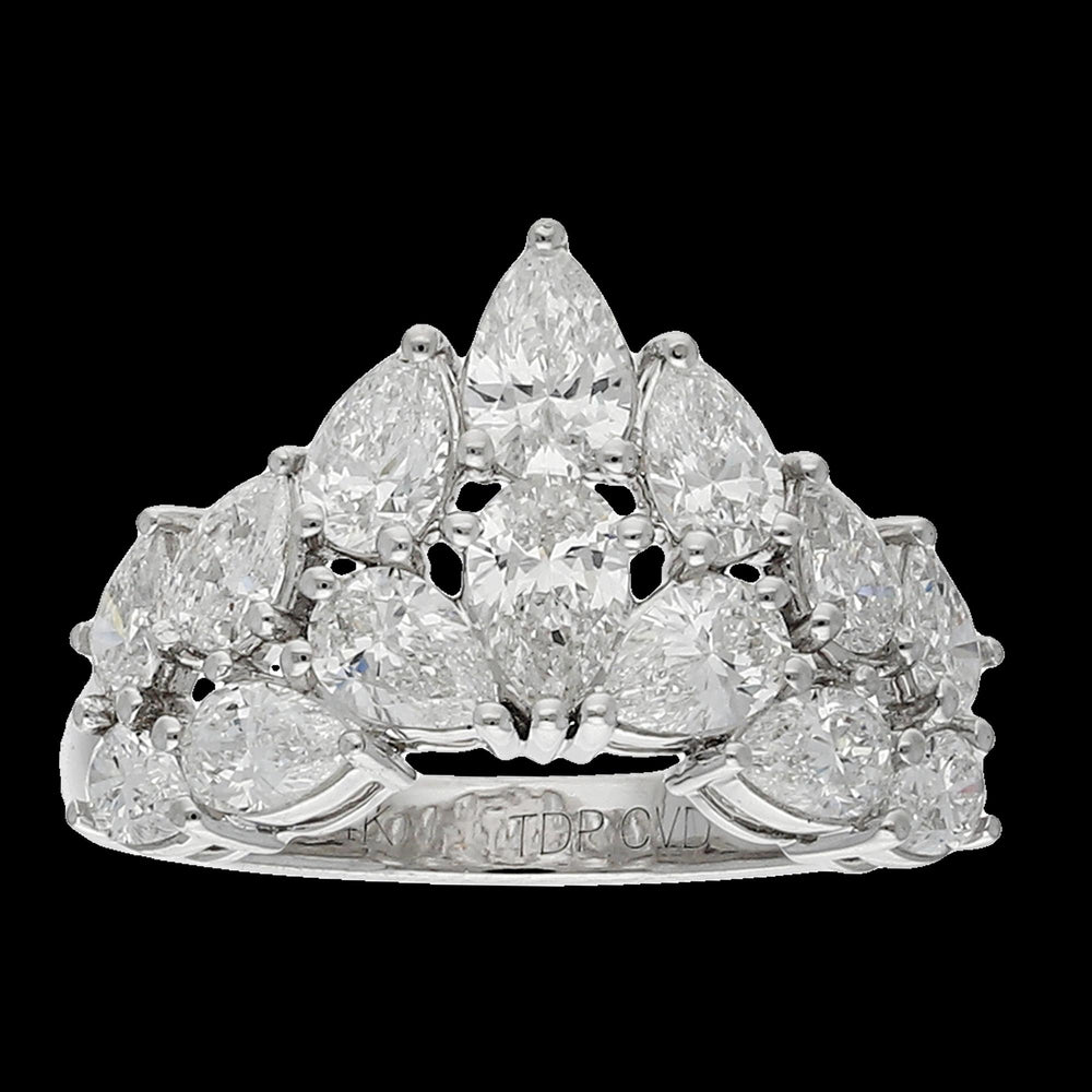 Buy Brilliant 4.02 Carat Pear Cut Diamond Ring Online