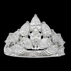 Buy Brilliant 4.02 Carat Pear Cut Diamond Ring Online