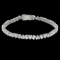 Buy 10.04 CT Lab-Grown Heart & Oval Diamond Bracelet Online