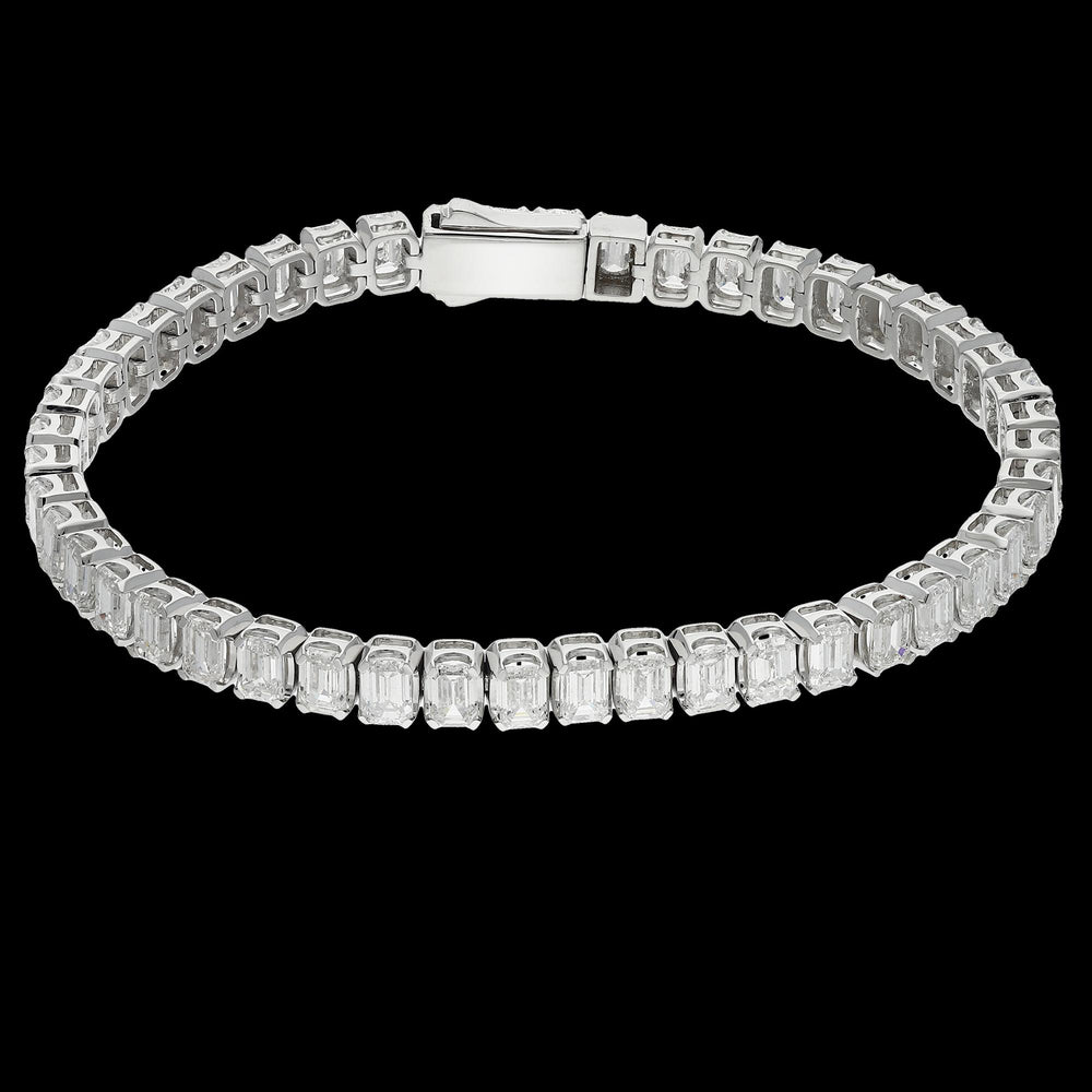 Buy Premium 14.08 CT Lab-Grown Emerald Diamond Bracelet Online