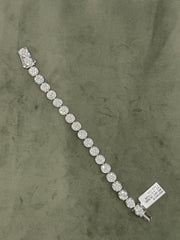 Buy 8.92 CT Lab-Grown Cluster Diamond Tennis Bracelet Online