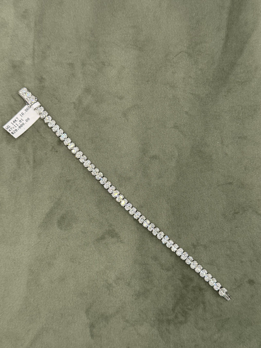 Buy 11 CT North-South Oval Lab-Grown Diamond Tennis Bracelet