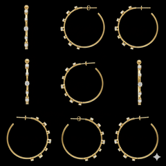 3.42 Carat Lab-Grown Diamond Stud Earrings, FG VS+, 14K White Gold