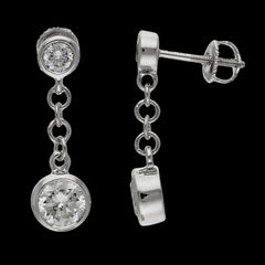 2.08 Carat Lab-Grown Diamond Drop Earrings for Sale Online