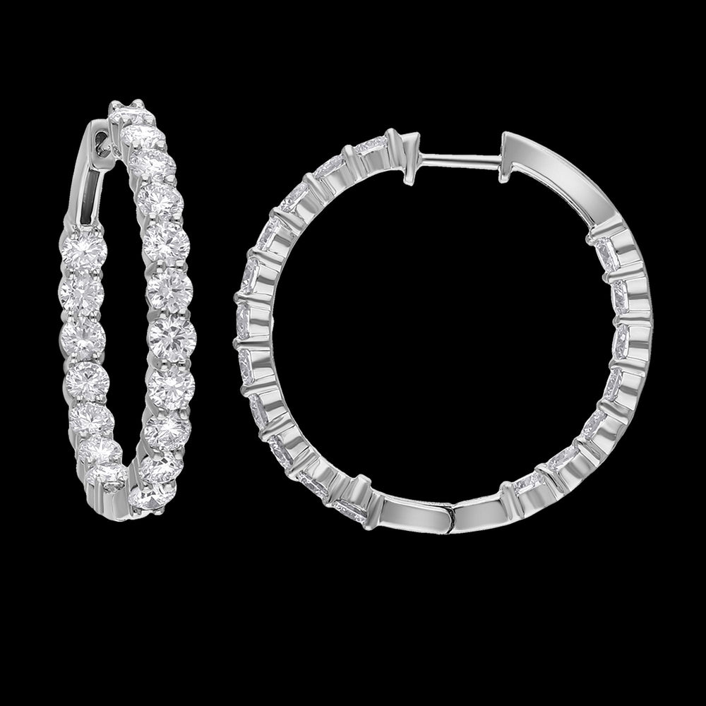 Buy Premium 5.41 Carat Lab-Grown Diamond Hoop Earrings Online