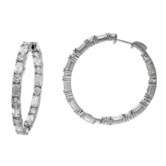 10.04 Carat Lab-Grown Diamond Hoop Earrings for Sale Online