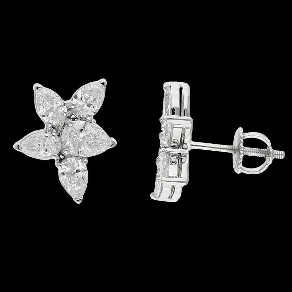 Buy 2 Carat Lab-Grown Diamond Earrings in 14K WG & YG Online