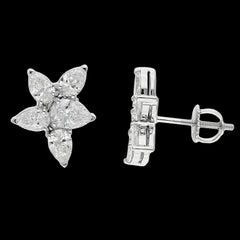 Buy 2 Carat Lab-Grown Diamond Earrings in 14K WG & YG Online