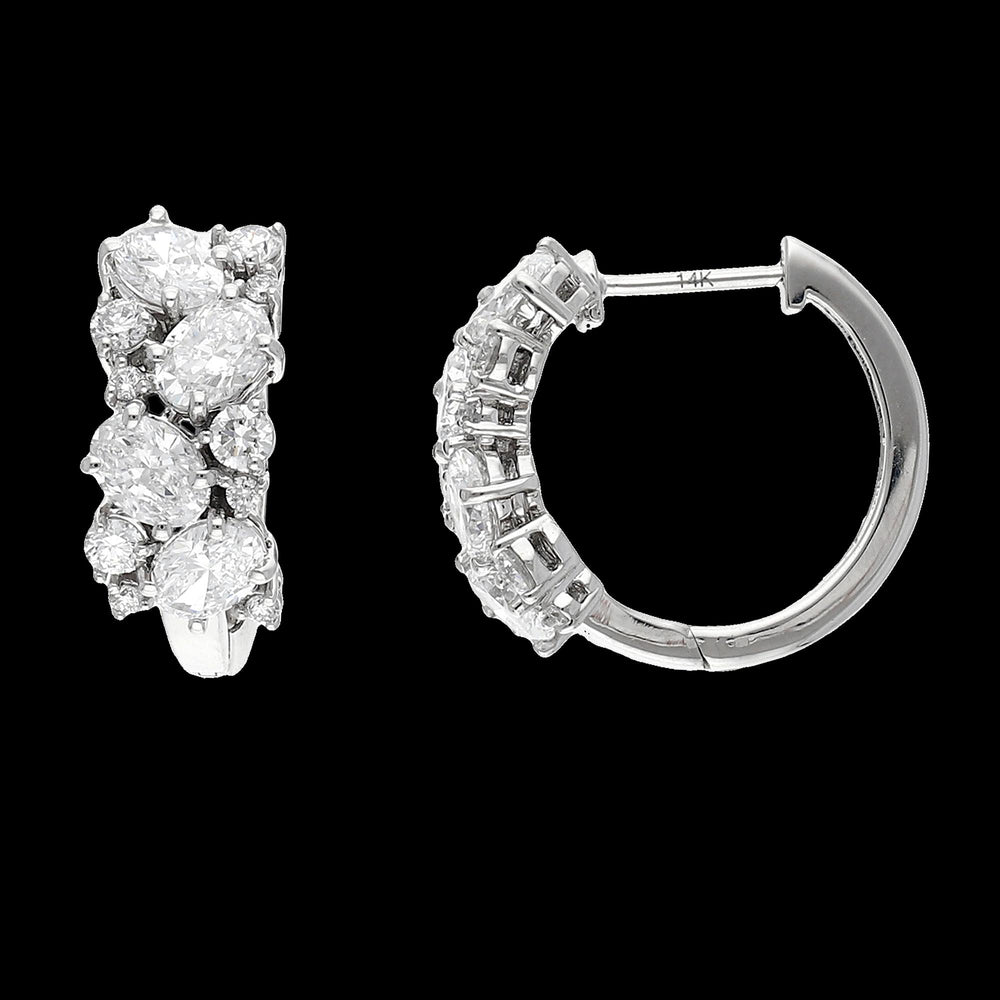 Buy 3.52 Carat Stylish Lab-Grown Diamond Earrings Online