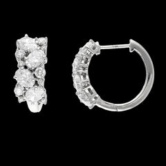 Buy 3.52 Carat Stylish Lab-Grown Diamond Earrings Online