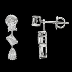 Modern 1 Carat Lab-Grown Diamond Earrings for Sale Online