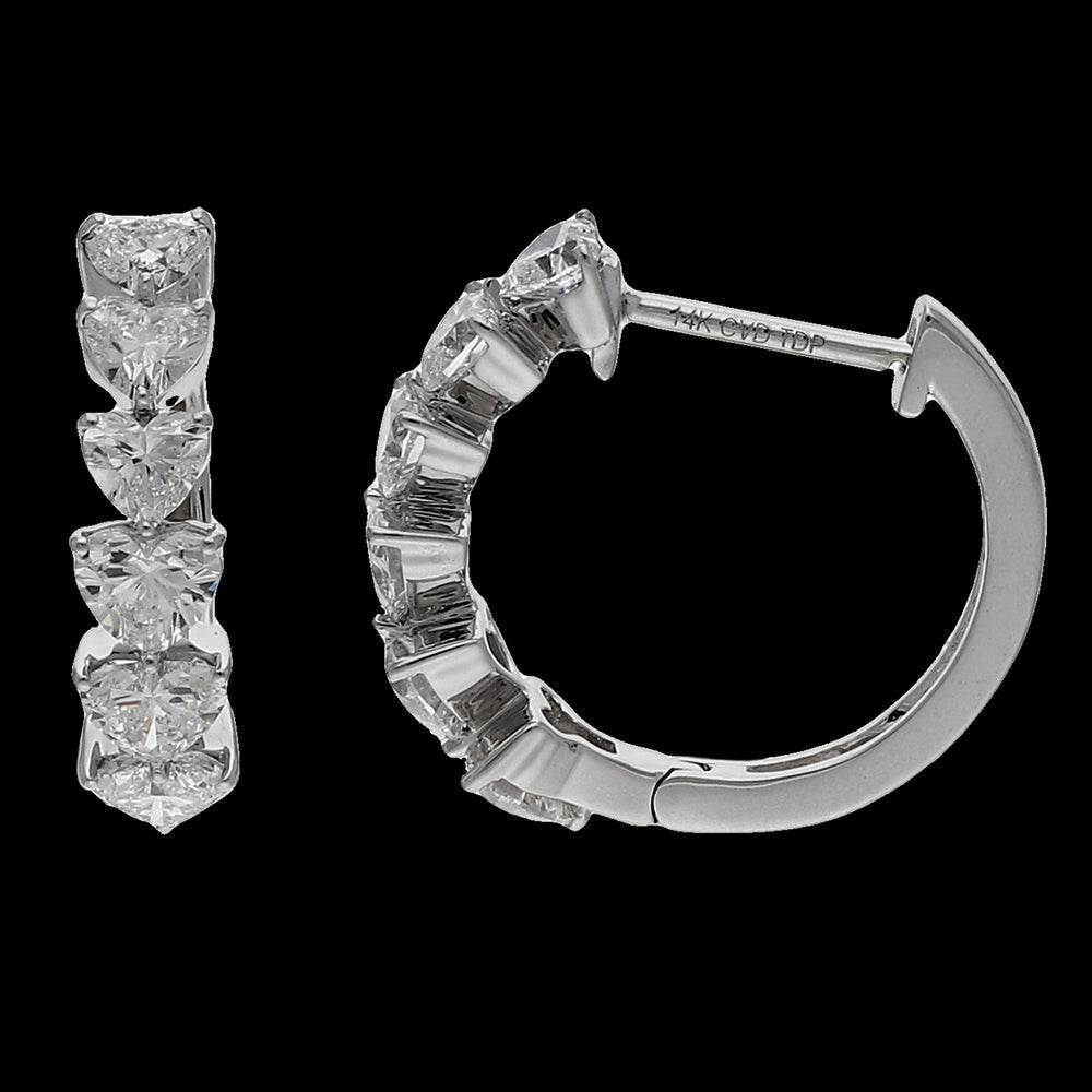 Buy 2.57 Carat Lab-Grown Diamond Huggie Earrings Online
