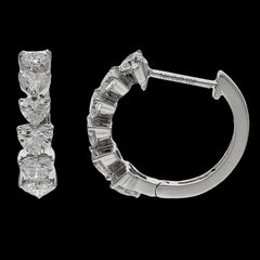 Buy 2.57 Carat Lab-Grown Diamond Huggie Earrings Online