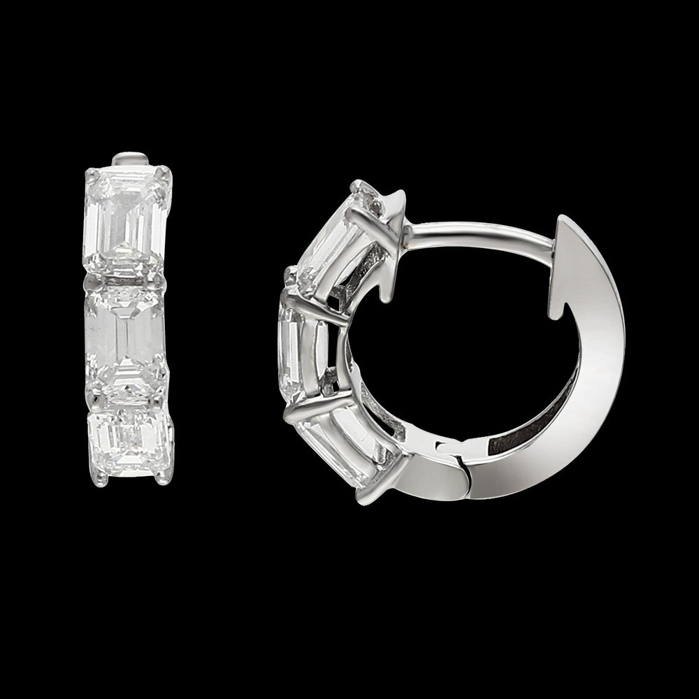 1.62 Carat Lab-Grown Diamond Huggie Earrings for Sale Online