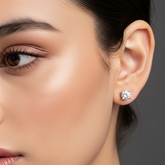 Buy Platinum Lab-Grown Stud Earrings | Diamond Stud Earrings