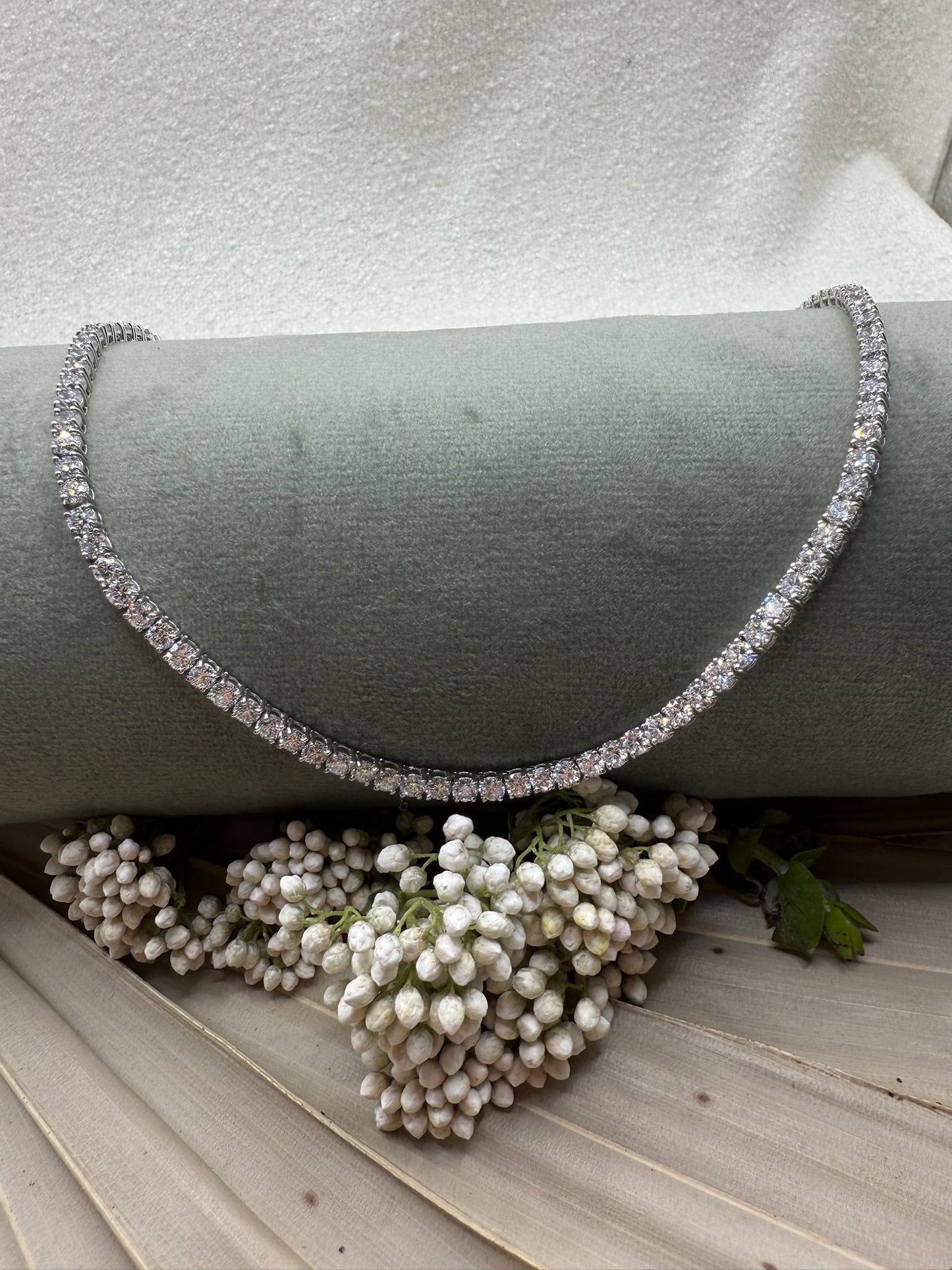 Lab Grown Tennis Necklaces