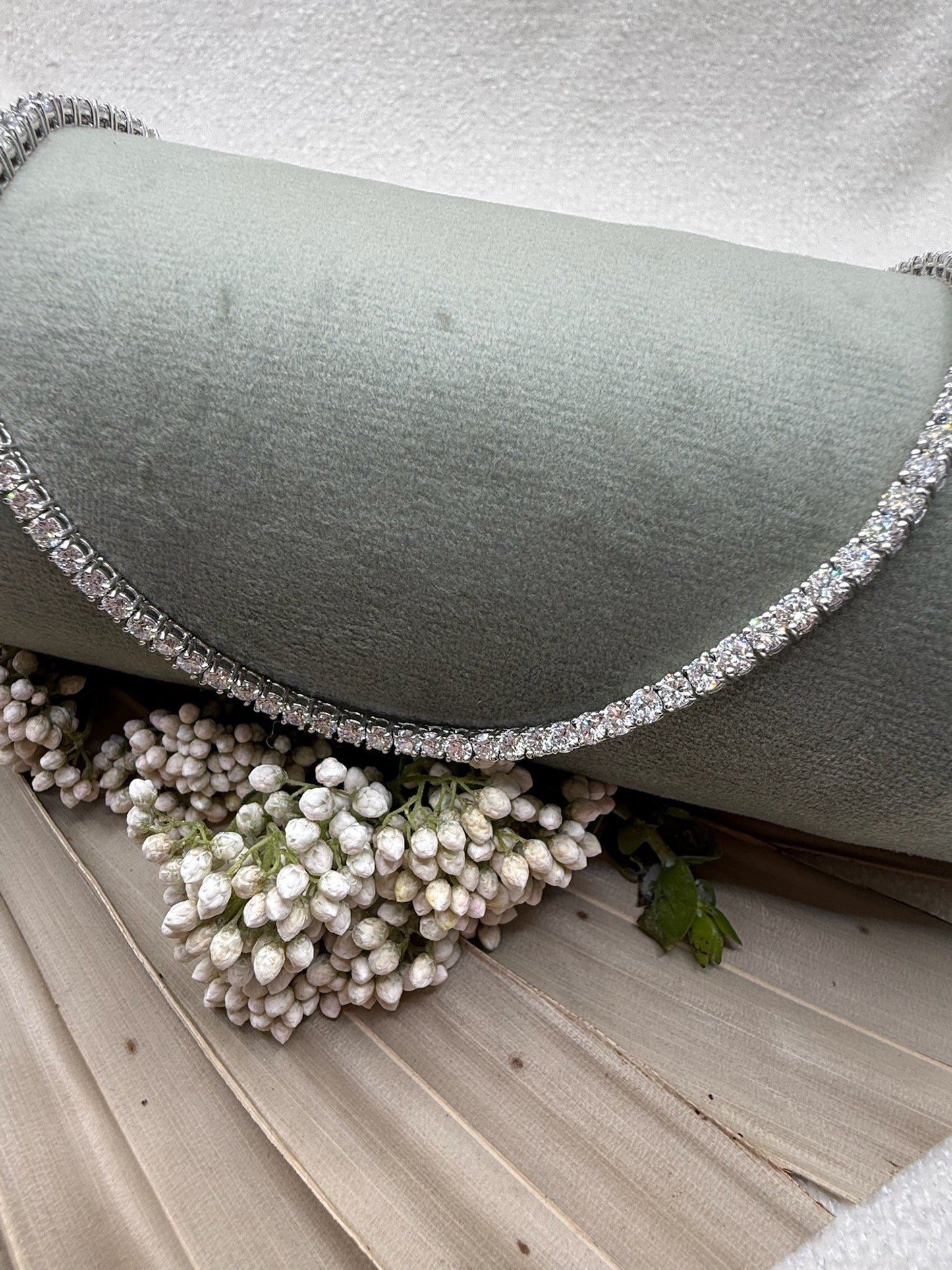 Lab Grown Tennis Necklaces
