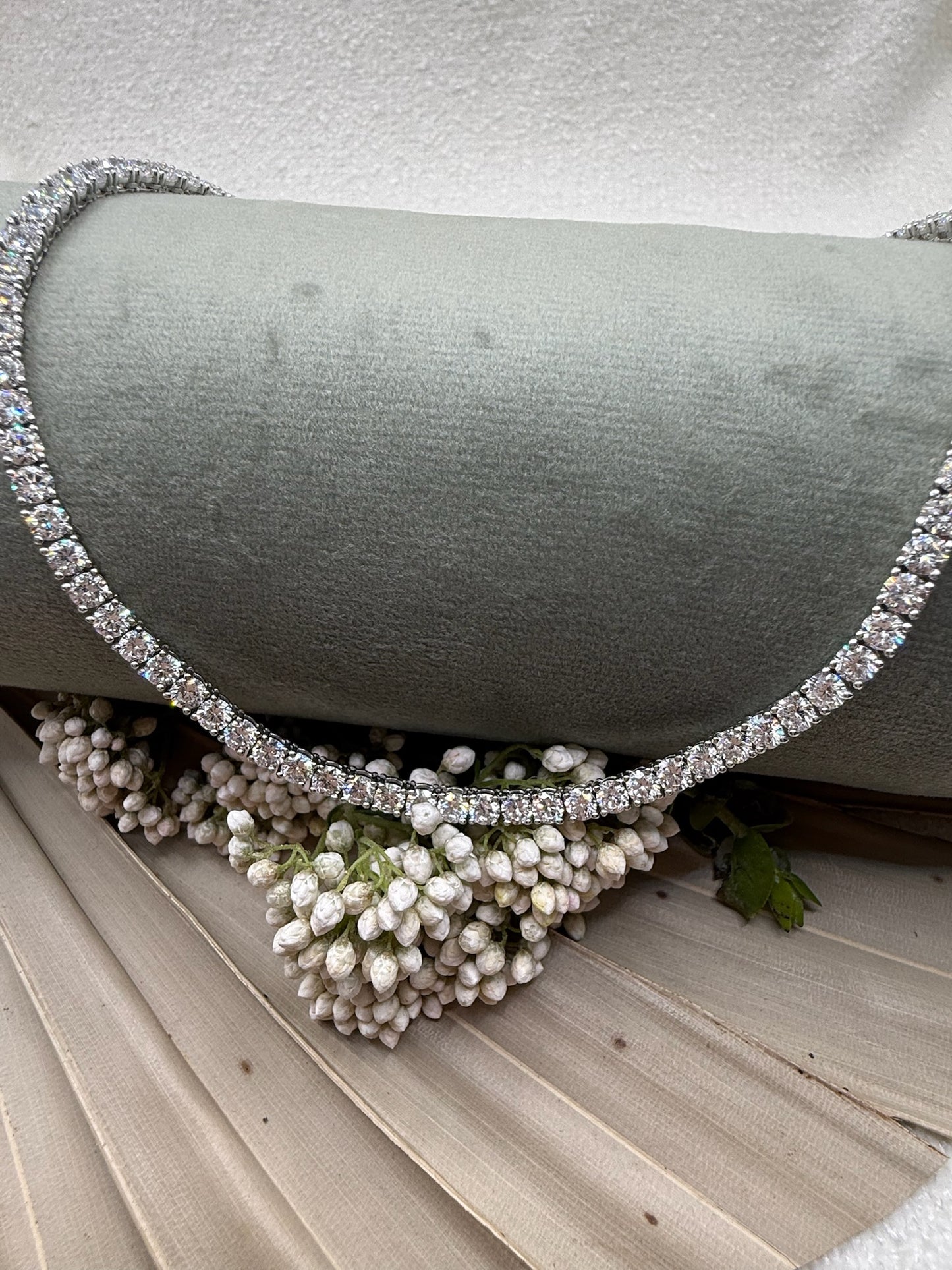 Lab Grown Tennis Necklaces