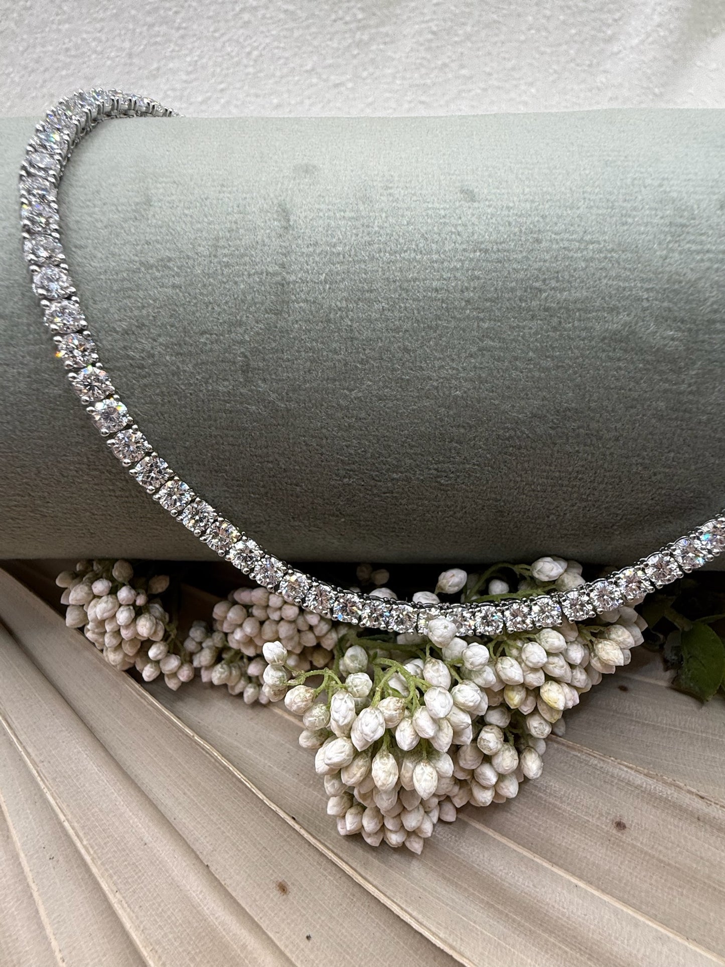 Lab Grown Tennis Necklaces