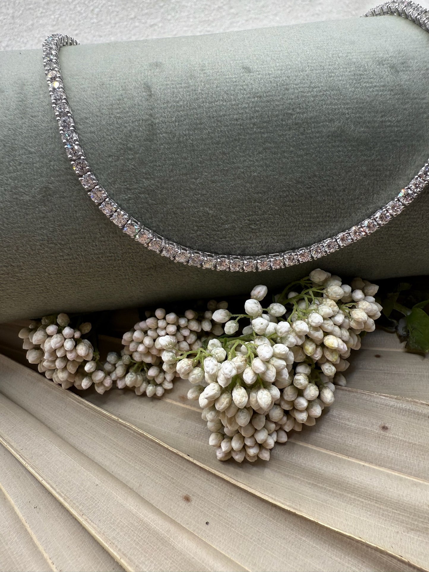 Lab Grown Tennis Necklaces