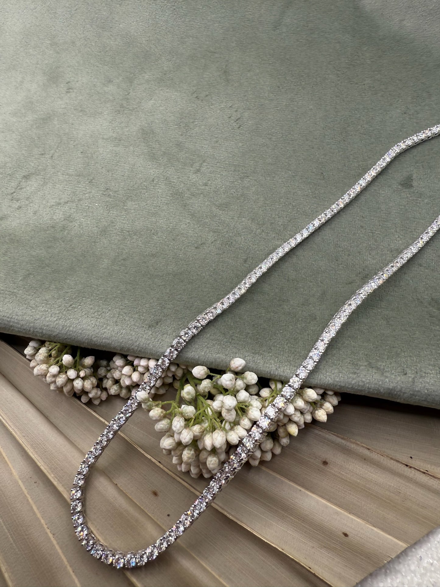 Lab Grown Tennis Necklaces