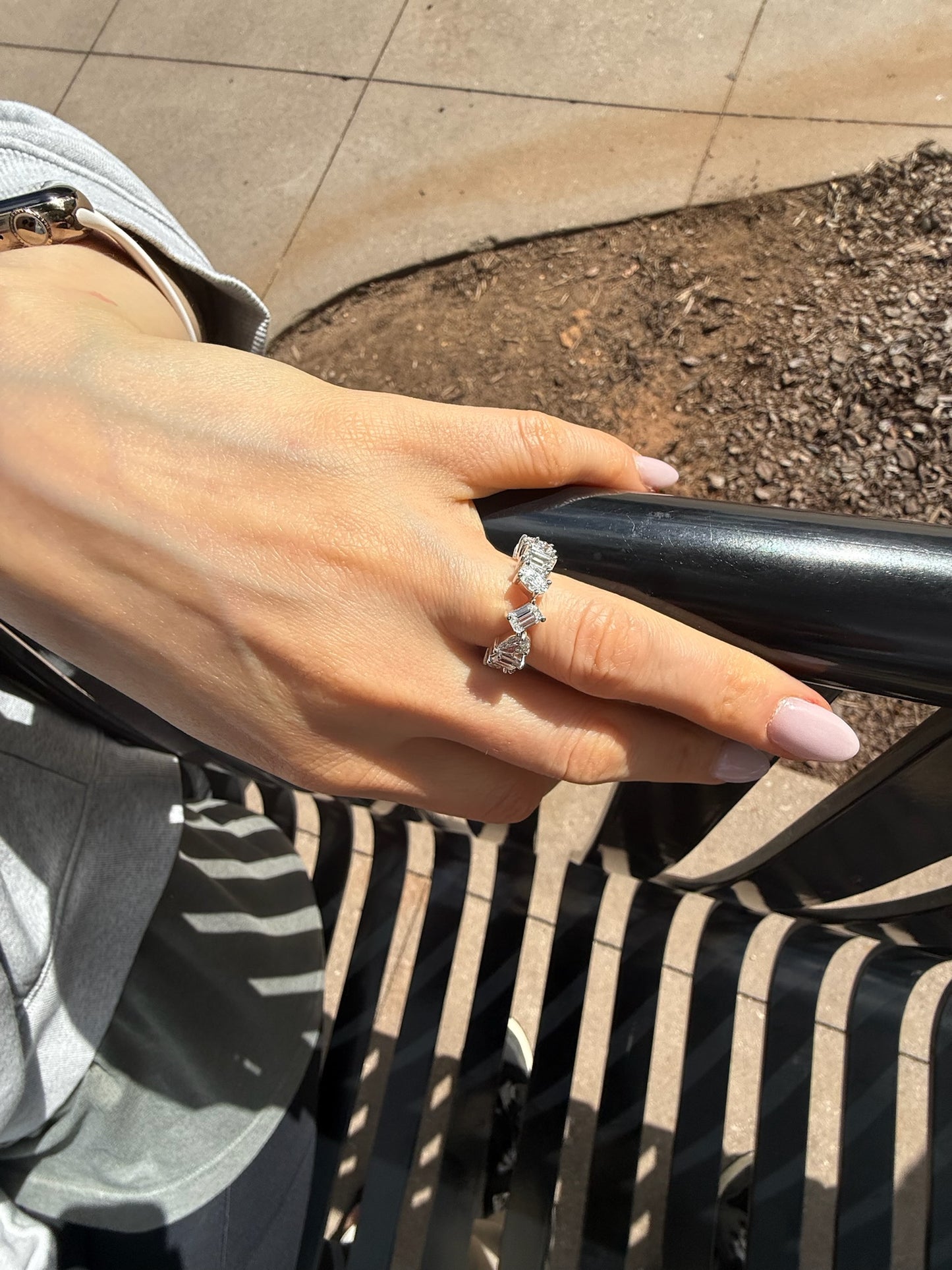Timeless Brillance
5.00 Carat F/VS Multi Shape Diamond Eternity Band in 14K White Gold | Size 4-11