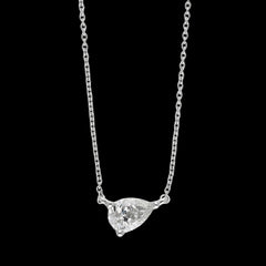 Buy 1.00 CT Pear-Shaped Diamond Pendant Necklace Online