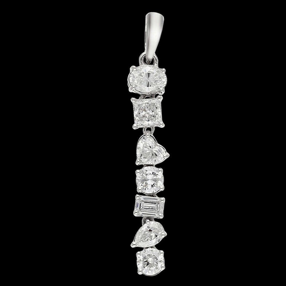 Buy 2 Carat Multi-Shape Lab-Grown Diamond Pendant Online
