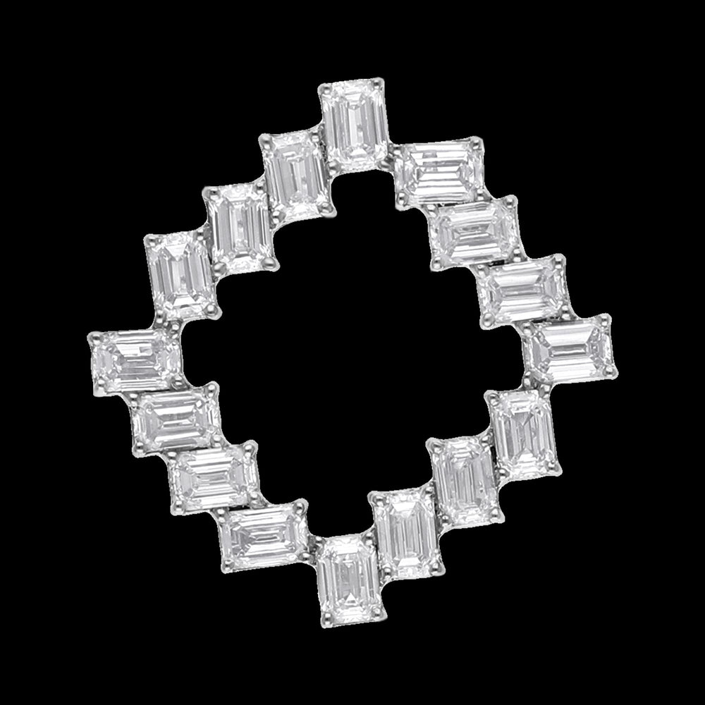 Buy 2.72 Carat Emerald Cut Lab-Grown Diamond Pendant Online
