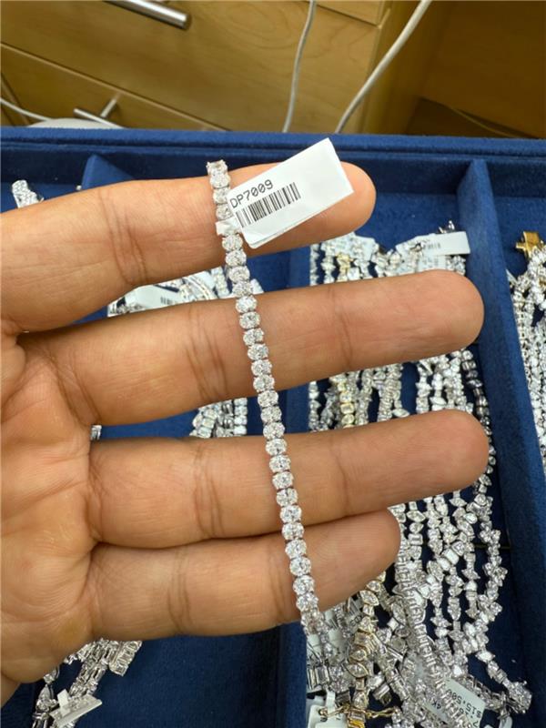 Buy 8.59 CT Oval Lab-Grown Diamond Tennis Bracelet Online