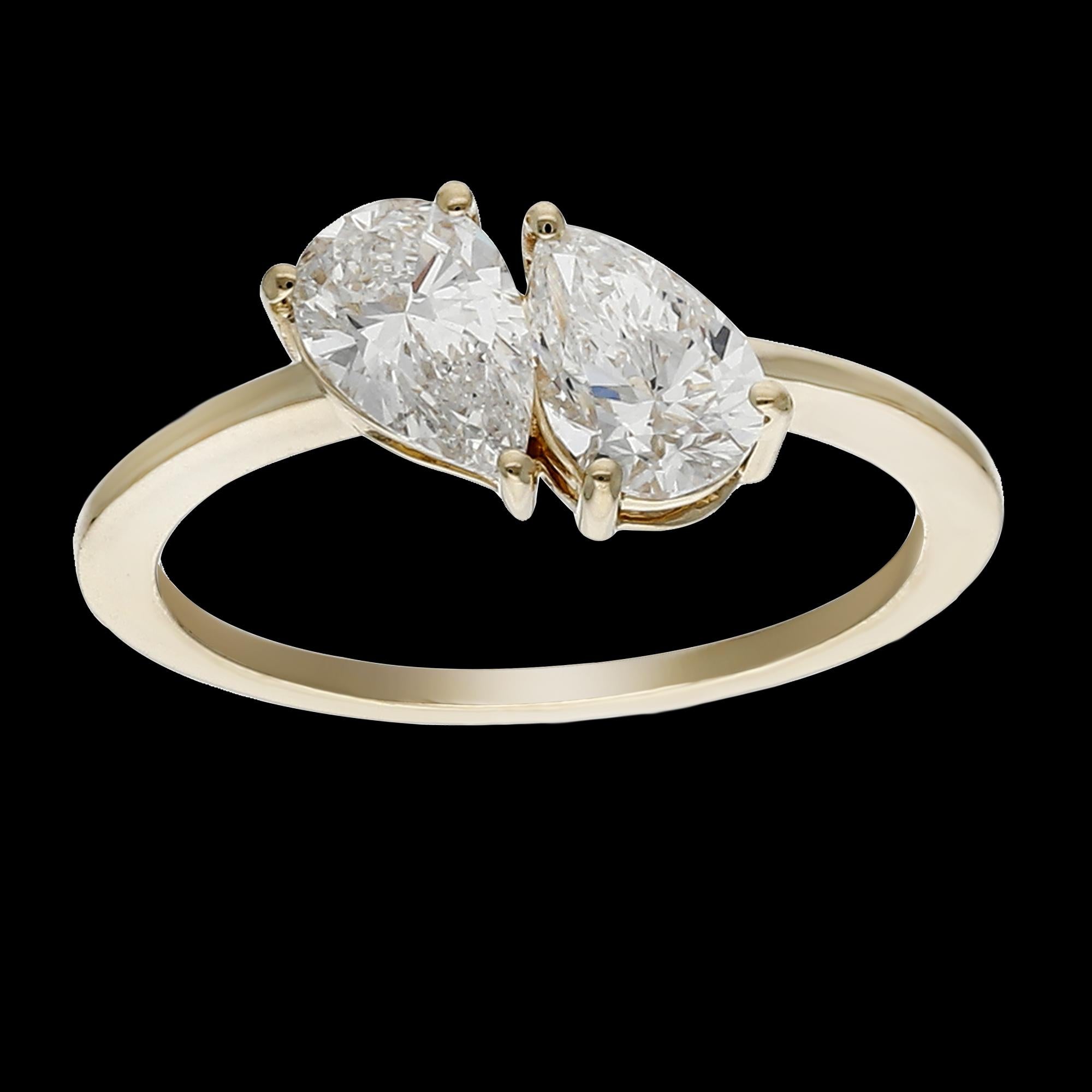 Buy High-Quality 1.50 Carat Pear Cut Diamond Ring Online
