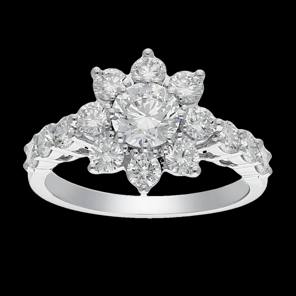 Buy 2.40 Carat Diamond Ring in 14K White & Yellow Gold Online
