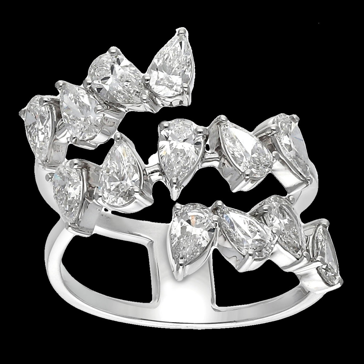 Buy 3 Carat Pear-Cut Lab-Grown Diamond Ring Online