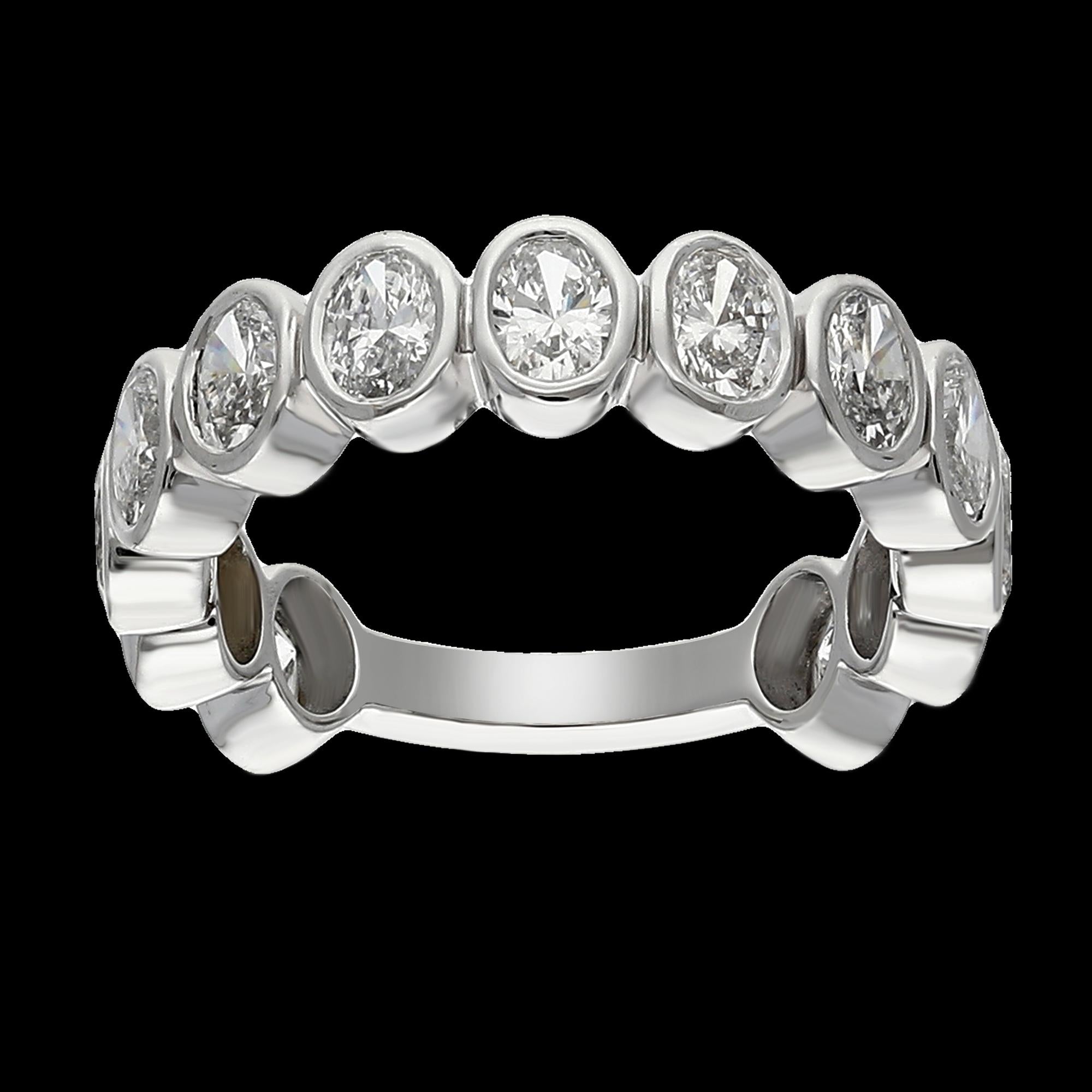 Buy 3.00 CT Oval Diamond Ring in 14K White and Yellow Gold
