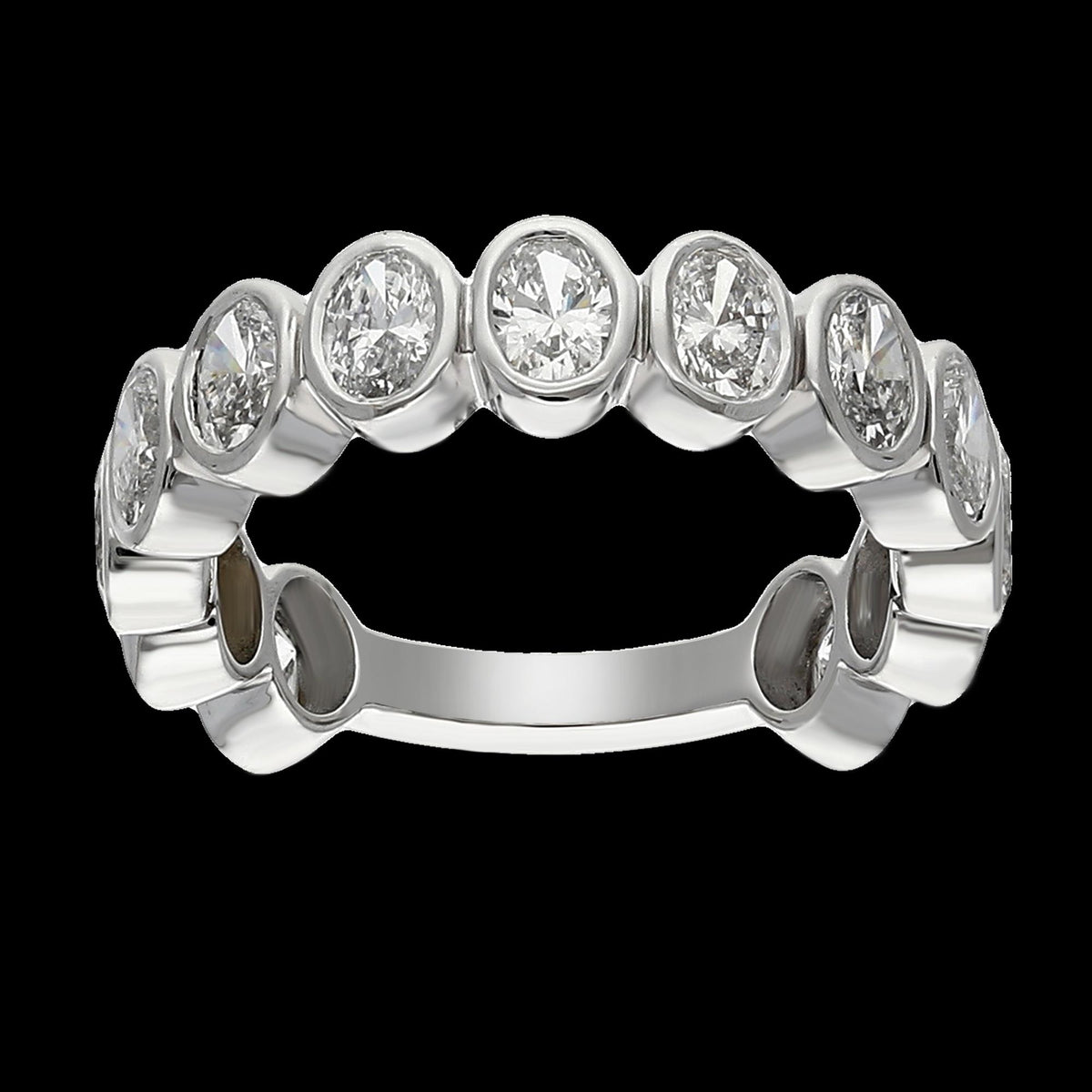 Buy 3.00 CT Oval Diamond Ring in 14K White and Yellow Gold
