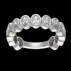 Buy 3.00 CT Oval Diamond Ring in 14K White and Yellow Gold
