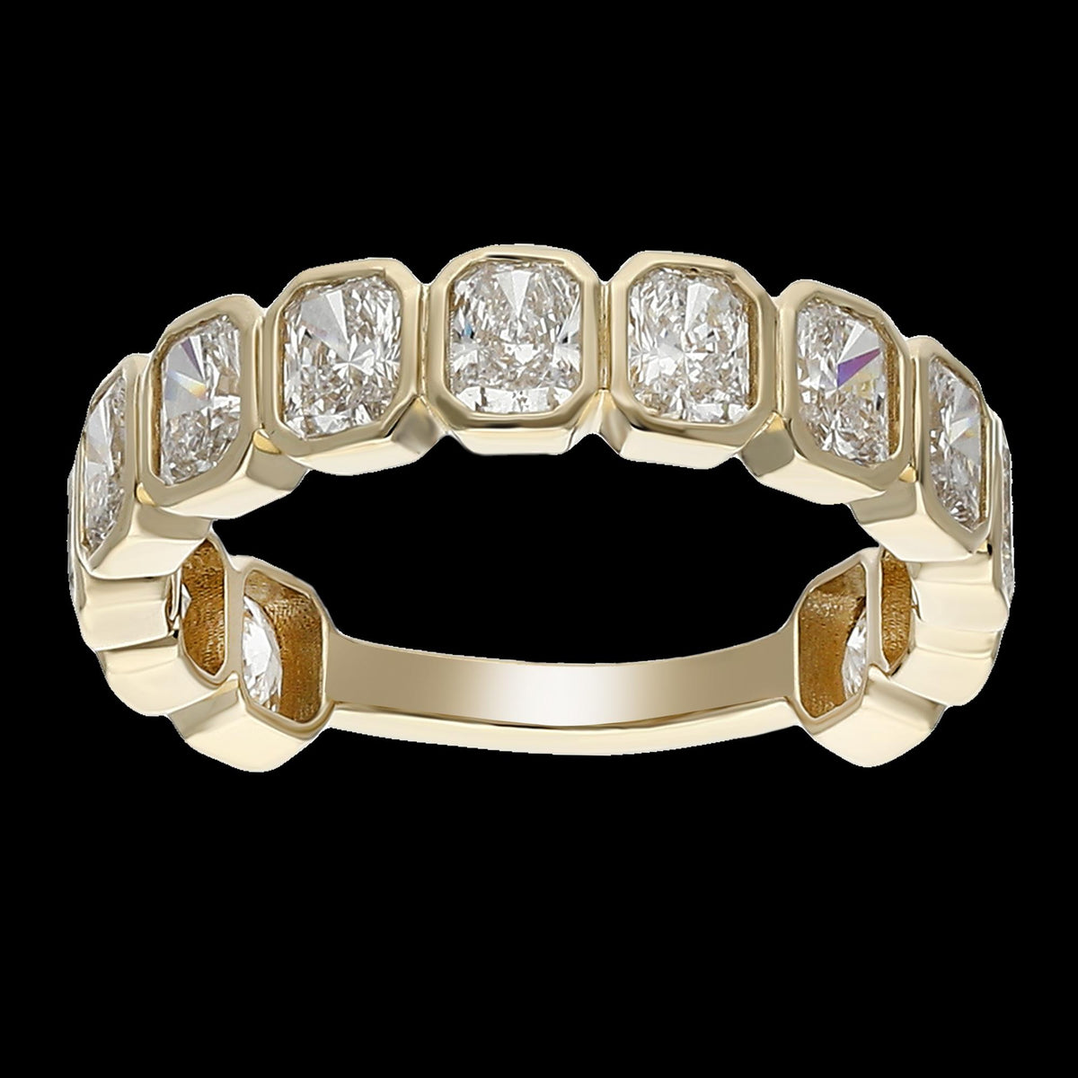 Premium 3.04 Carat Emerald Cut Diamond Band for Sale Online